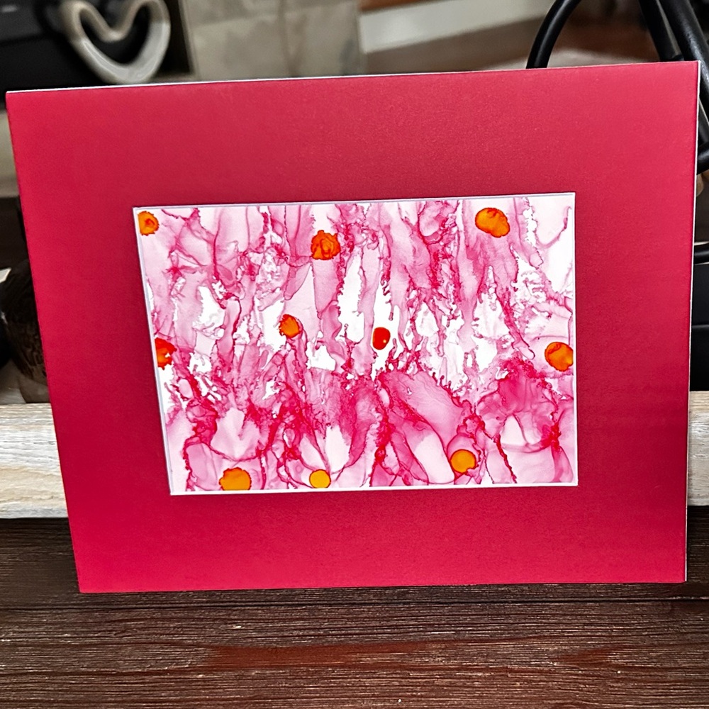 Hand made original abstract alcohol ink painting